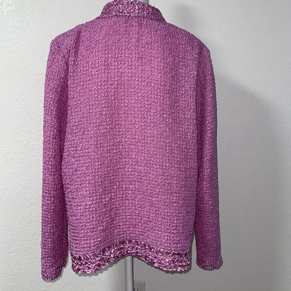 RAFAEL Lavender Textured Blouse - Picture 3 of 8